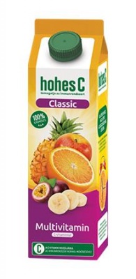 Gyümölcslé, 100%, 1l, HOHES C "Classic", multivitamin